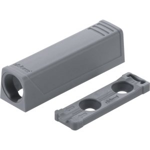 Blum Adapterplatte gerade für Druckschnäpper Tip-On Kurzversion, Adapterplatte Seidenweiß