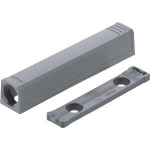 Blum Adapterplatte gerade für Druckschnäpper Tip-On Langversion, Adapterplatte Platingrau