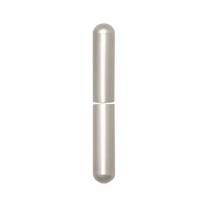 SFS Intec 1 Paar Aufsteckhülsen 3-DIM Band 15 mm Bandhöhe 92 mm rund, Aluminium verchromt matt