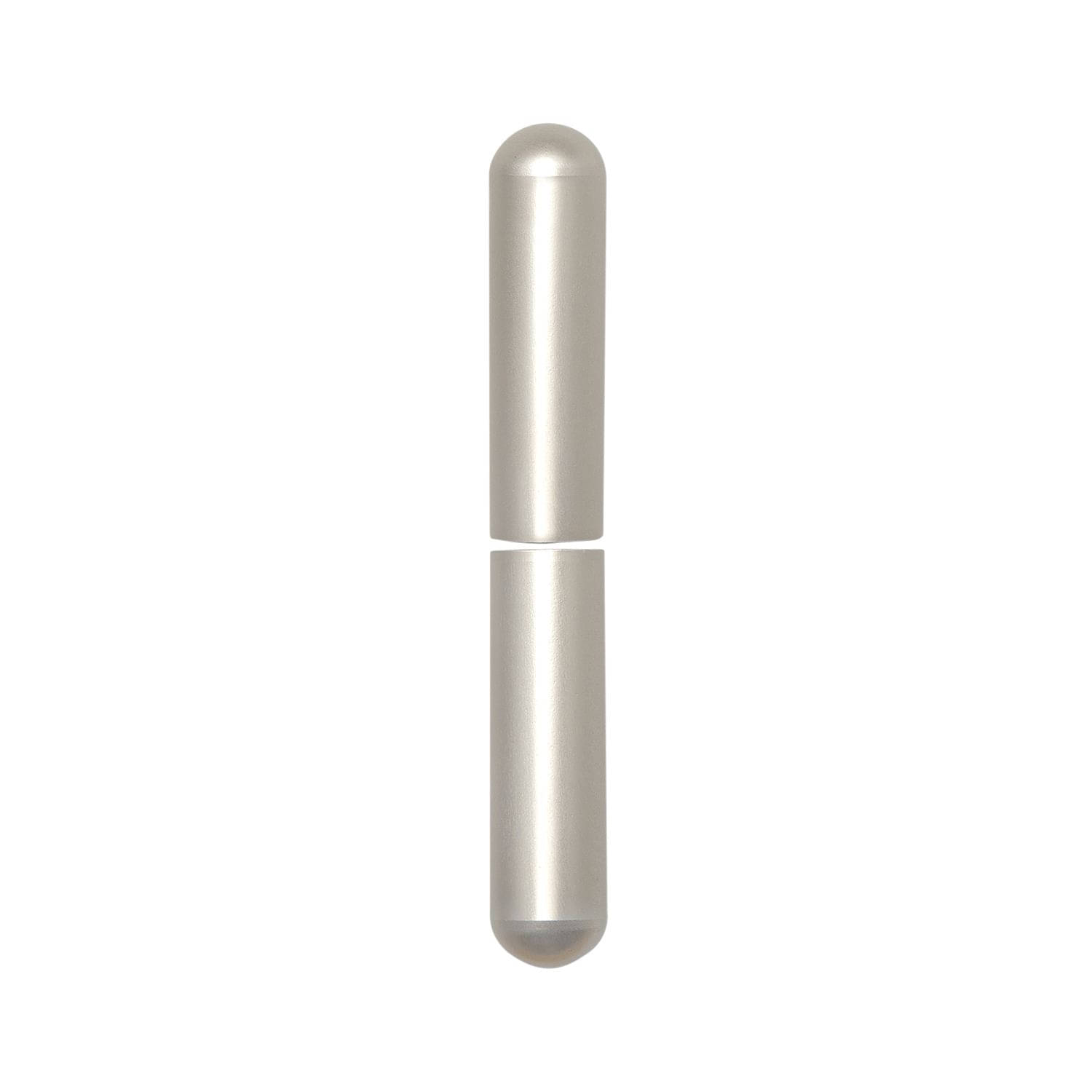 SFS Intec 1 Paar Aufsteckhülsen 3-DIM Band 15 mm Bandhöhe 92 mm rund, Aluminium vernickelt matt
