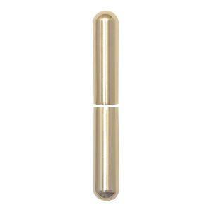 SFS Intec 1 Paar Aufsteckhülsen 3-DIM Band 15 mm Bandhöhe 112 mm rund, Aluminium vermessingt