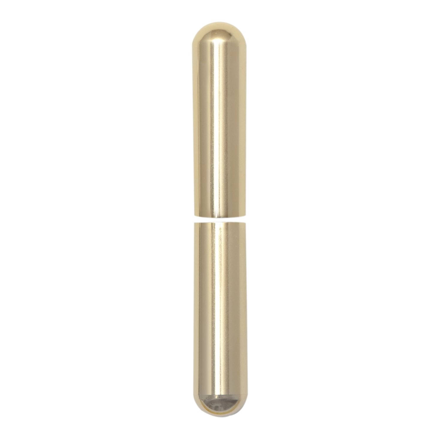 SFS Intec 1 Paar Aufsteckhülsen 3-DIM Band 15 mm Bandhöhe 112 mm rund, Aluminium vermessingt