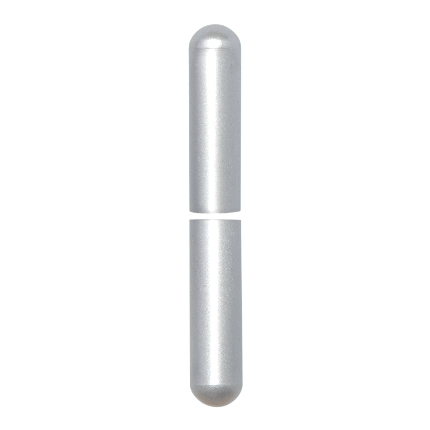 SFS Intec 1 Paar Aufsteckhülsen 3-DIM Band 20 mm Bandhöhe 112 mm rund, Aluminium vernickelt matt