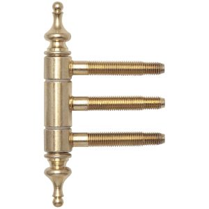 SFS Intec Einbohrband mit Zierkopf 18 mm 3-teilig mit Aushängesicherung, Stahl vermessingt