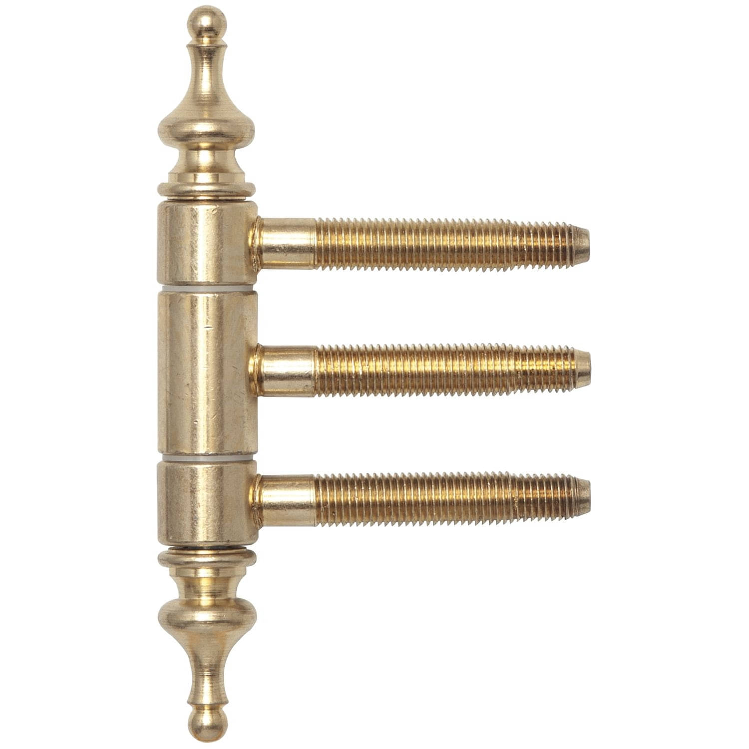 SFS Intec Einbohrband mit Zierkopf 18 mm 3-teilig mit Aushängesicherung, Stahl vermessingt