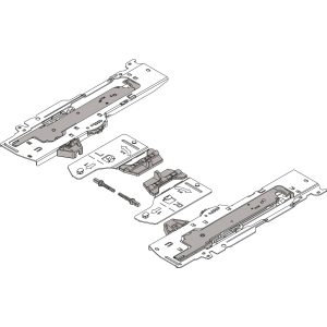 Blum Tip-On Blumotion Einheit und Mitnehmer für TANDEMBOX, T60B3560 – für Nennlänge 350-650 mm – Ladengewicht 35 – 65 kg