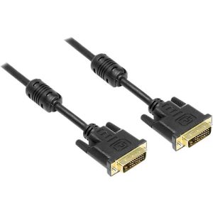 DVI-D Anschlusskabel, 24+1 / 3 m, schwarz