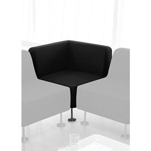 Ecksessel Wall In, schwarz
