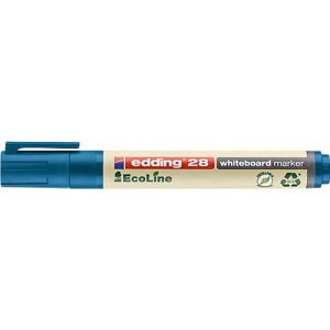 Edding 28 EcoLine Whiteboardmarker, Rundspitze, nachfüllbar, blau, 10 Stk.