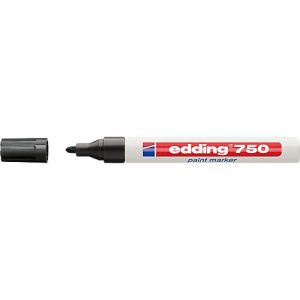 EDDING Lackmarker 750, 2-4 mm, schwarz, 1 Stück