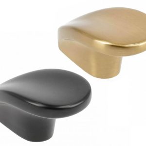Gedotec Möbelknopf EDI aus Metall, 46 x 28 mm, Champagner