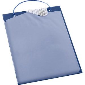 EICHNER Auftragstasche Plus, Klettverschluss und Schlüsselfach, für DIN A4 Dokumente, blau, 10 Stück