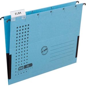 ELBA chic® ULTIMATE Hängetasche, für Formate bis DIN A4, Recyclingkarton, 25 Stück, blau