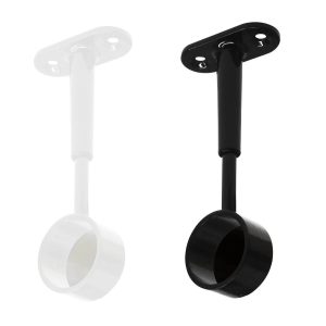 Gedotec Schrankrohrlager ROUND aus Stahl für Rundrohre Ø 25 mm, geschlossen, Weiß