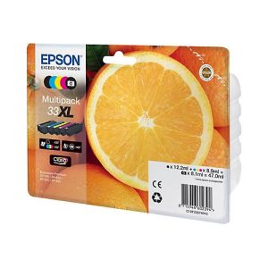 Epson 33XL Multipack – 5er-Pack – XL – Schwarz, Gelb, Cyan, Magenta, Photo schwarz – original – Tintenpatrone