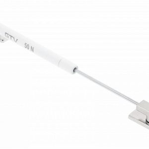 Gedotec Gasdruckfeder FI12 aus Stahl, 75 – 100°, 50 N – weiß
