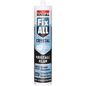 Soudal Kleb- & Dichtstoff FIX ALL CRYSTAL, transparent 300g Soudal Kleb- & Dichtstoff FIX ALL CRYSTAL, transparent 300g