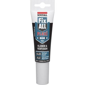 Soudal Kleb- & Dichtstoff FIX ALL FLEXI, weiß 125 ml Soudal Kleb- & Dichtstoff FIX ALL FLEXI, weiß 125 ml