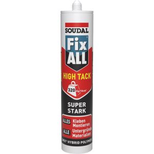 Soudal Kleb- & Dichtstoff FIX ALL HIGH TACK, weiß 420g Soudal Kleb- & Dichtstoff FIX ALL HIGH TACK, weiß 420g