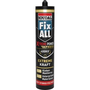 Soudal Montagekleber FIX ALL X-TREME POWER EXPRESS, weiß 415g Soudal Montagekleber FIX ALL X-TREME POWER EXPRESS, weiß 415g