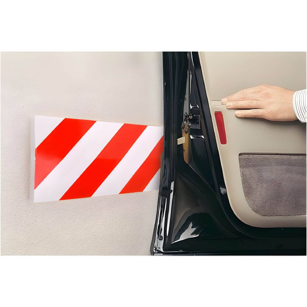 Bolis Garagenwandschutz aus EVA-Schaum selbstklebend und reflektierend, 150 x 500 x 20 mm