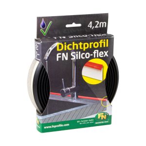 Neuhofer Dichtprofil Silco-Flex  Arbeitsplatten NH10000 Fugen Dichtung 4,2 Meter, schwarz