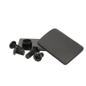 Siso Front-Abdeckkappe für Möbelscharnier EASY, 55 x 30 mm, Schwarz matt