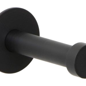 Gedotec Garderobenhaken PANTHER aus Edelstahl schwarz, Tiefe 52 mm