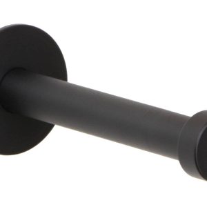 Gedotec Garderobenhaken PANTHER aus Edelstahl schwarz, Tiefe 72 mm