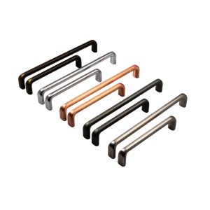 Viefe Möbelgriff REDO aus Metall, vermessingt antik – Bohrabstand 128 mm