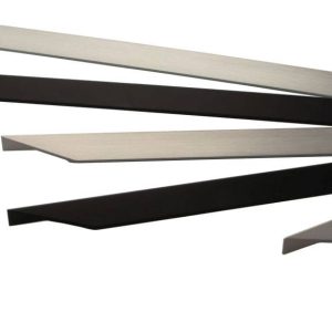 Viefe Griffleiste CUTT aus Aluminium, schwarz matt – BA 96 & 128 mm