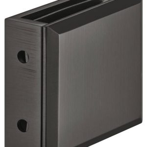 Häfele Glashalter 90° H2225 Messing graphit-schwarz