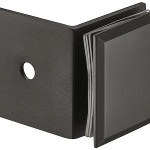 Häfele Glashalter 90 ° H2227 Messing graphit-schwarz