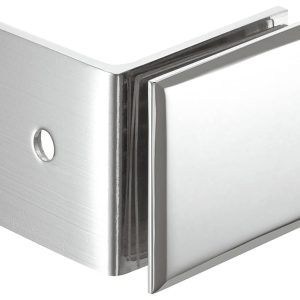 Häfele Glashalter 90 ° H2227 Messing chrom poliert