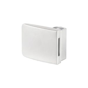 Siso Gegenstück SQUARE als Adapter für Doppeltüren, Glasstärke 4 – 5 mm, Silber matt