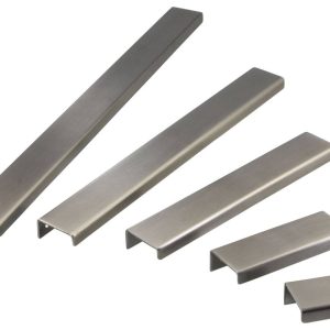 Häfele Möbelgriff NOBLE aus Edelstahl, BA 30 – 380 mm, 100 x 80 mm