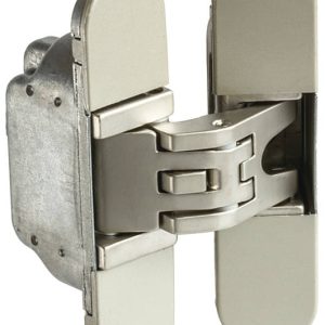 Häfele Türband H2 verdeckt liegend für ungefälzte Innentüren bis 45/60 kg, verchromt matt