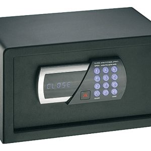 Häfele Mini Tresor mit Zahlenschloss Hotelsafe schwarz, TSW/4HN-S