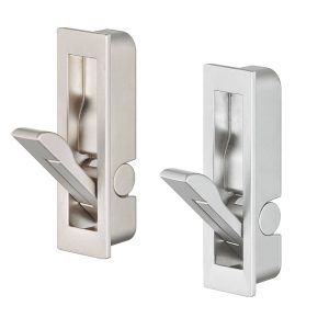 Häfele Klapphaken H3820 Kappgriff Design Kleiderhaken, verchromt matt