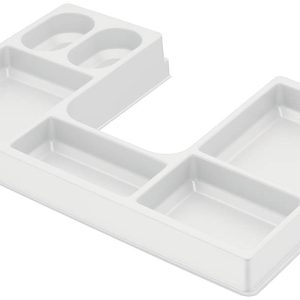 Häfele Kosmetikeinsatz H4121 für Schubladen mit Korpusbreite 420 mm, weiß