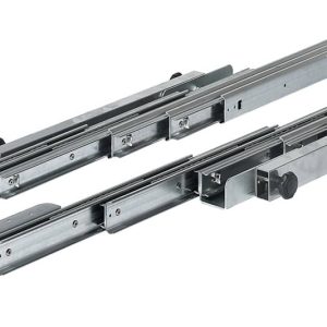 Häfele Kugelführung für 4 Einlageplatten asynchron für Kulissentische, Einbaulänge 620 mm