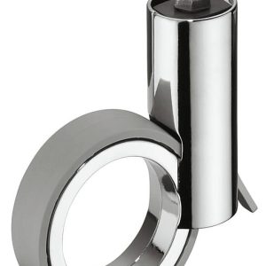 Häfele Lenkrolle H4820 Tragkraft 50 kg Design-Möbelrolle lenkbar, Gewindestift M10 – verchromt