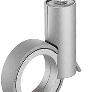 Häfele Lenkrolle H4820 Tragkraft 50 kg Design-Möbelrolle lenkbar, Gewindestift M10 – Alufarben