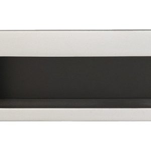 Häfele Muschelgriff H1958 Design Griffmuschel schwarz/vernickelt 86×37 mm