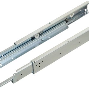 Fulterer Schubladenschienen Vollauszug FR7180 bis 200 kg Rollenführung Stahl aufliegende Montage, 900 mm / 885 mm
