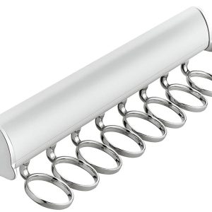 Häfele Schalhalter H5109 silberfarben/verchromt Vollauszug für 8 Schals