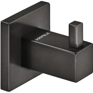 Häfele Handtuchhaken H2090 Messing graphit-schwarz eckig