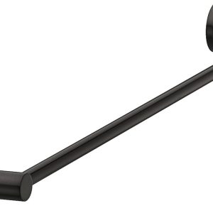 Häfele Handtuchhalter Messing graphit-schwarz 688 mm Handtuchstange schwarz