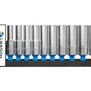 Högert Steckschlüsselsatz SECHSKANT lang 1/2 Zoll 10-tlg Högert Steckschlüsselsatz SECHSKANT lang 1/2 Zoll 10-tlg