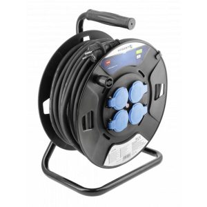 Högert Kabeltrommel SCHUKO mit Gummiisolierung 30 m bis 3600W